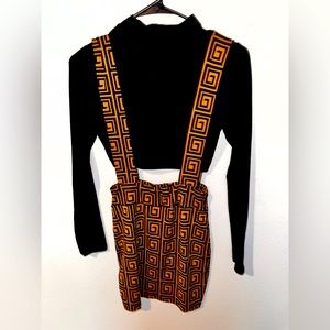 Two piece black/brown fashion nova set